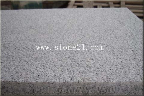 Bush-hammered G602 Granite Slabs, Nanan Snow Plum Granite 