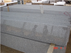 China Grey Granite Stairs Treads & Steps,G633 Grey Granite Staircase
