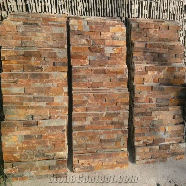 China Multicolor Slate Wall Cladding Culture Stone