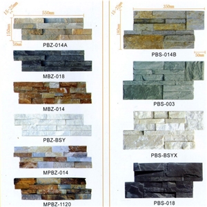 China Multicolor Slate Wall Cladding Culture Stone