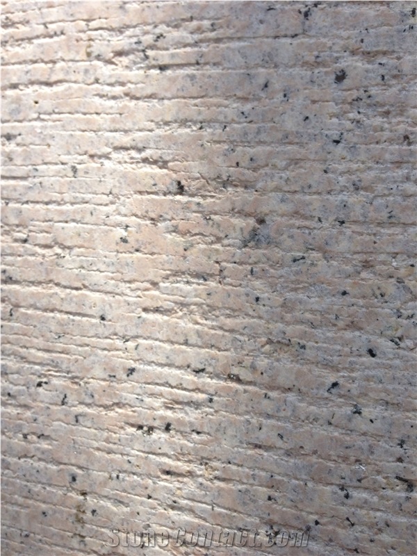 Chiselled G681 Granite Wall Tiles, Own Quarry Of Xia Pink Granite