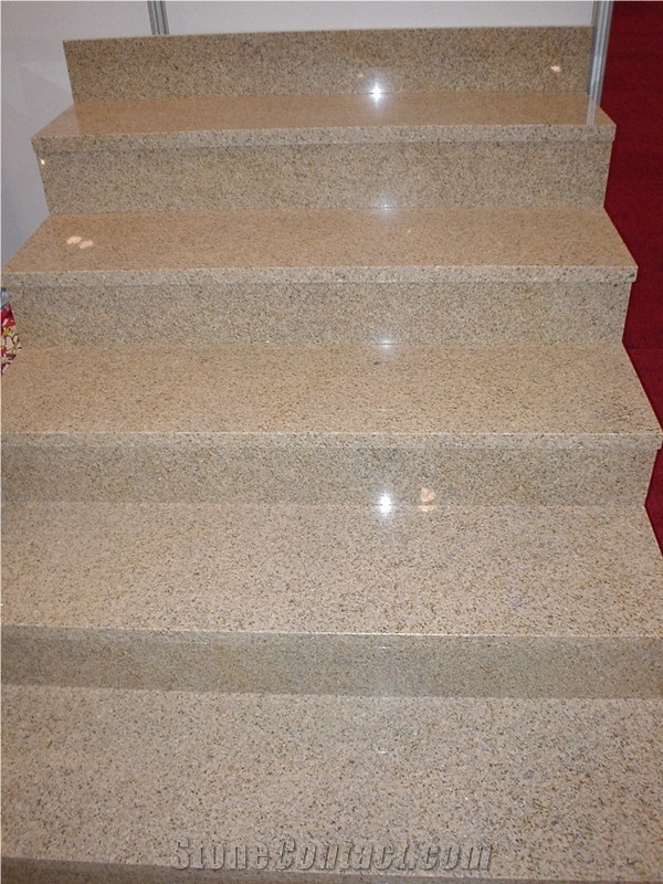 G682 Stair, G682 Sunset Gold Steps ,Chinese granite g682 golden yellow Stair Riser