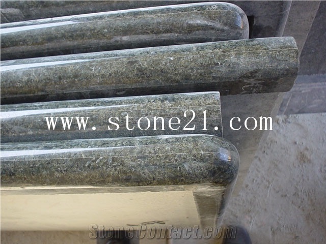 Polished Norway Green Emerald Pearl Granite Kitchen Countertops, Factory Price Green Pearl Stone Kitchen Worktops