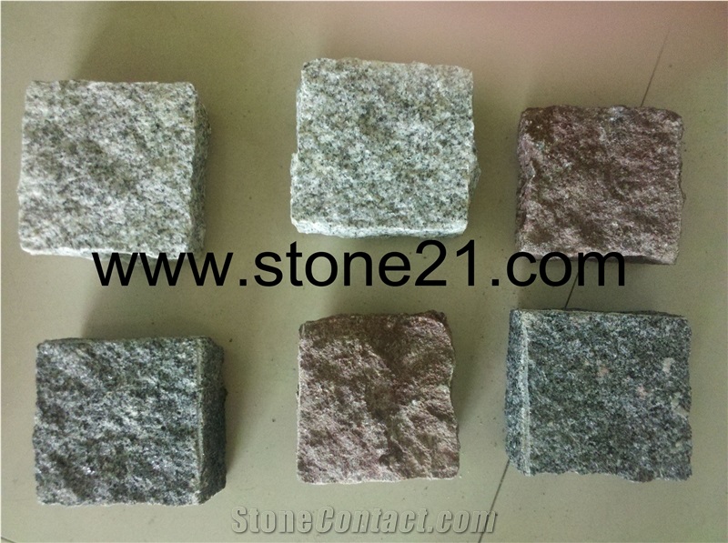 Red Granite Cubestone, Grey Granite Cubestone, Black Granite Cubestone