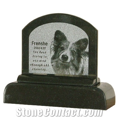 Cl-Pm021,Pet Tombstones,Dog Pet Monuments,Black Granite Gravestone & Headstones