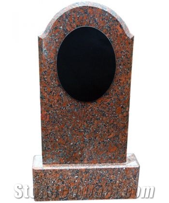 Cl-Rt187,Russian Tombstone, Red Granite Tombstone,Headstones,Gravestone