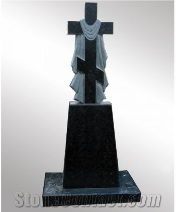 Cl-Rt193,Russian Tombstone,Shanxi Black Granite Tombstone,China Black Granite Headstones & Gravestone