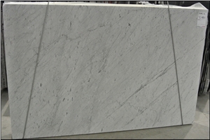 Bianco Carrara C White Marble Polished Tiles,Machine Cutting Slabs, White Marble Tile with Veins for Bathroom Walling