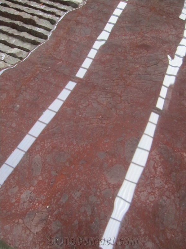 China Rosso Levanto Granite Polished Tiles,China Red Granite Machine Cutting Floor Paving,French Pattern
