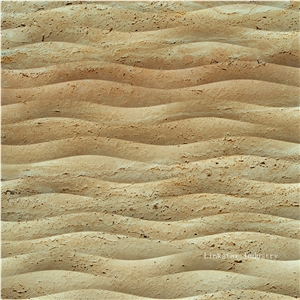 Natural Travertine 3d Feature Carved Wallart Panel