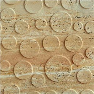 3d natural travertine feature wall decor tile