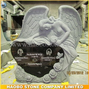 Angel Headstones,Heart Designs Tombstone