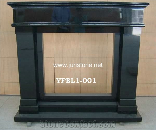 Absolute Black Granite Fireplace,Shanxi Black Granite Fireplace