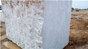 Kashmir White Granite Block, India White Granite