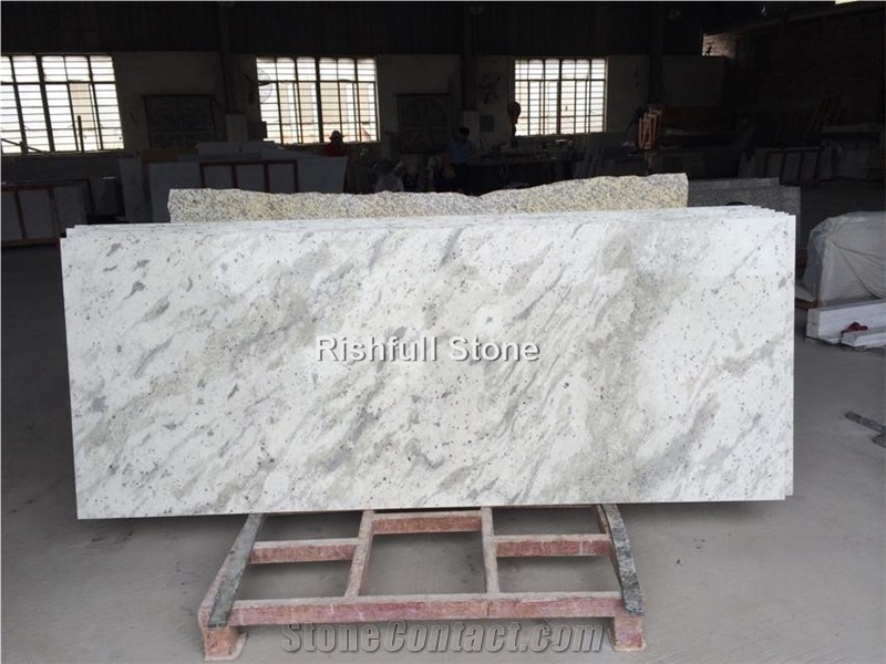 Bianco Lanka White Granite Kitchen Top,Andromeda White Granite Counter Top,New Kashmire White Slab