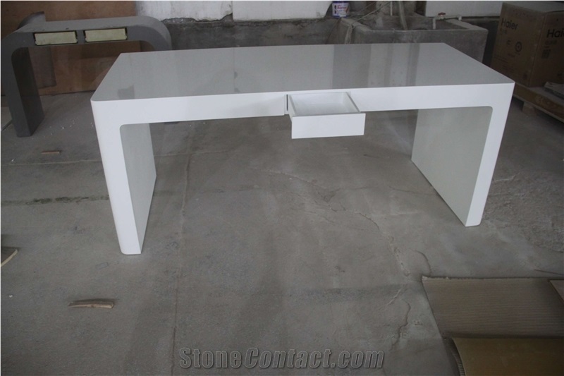 China White Stone Cheap Price Office Desk