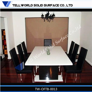 Custom design luxury meeting table  manmade stone conference room furniture