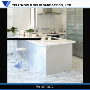 Custom solid surface kitchen countertops wholeset
