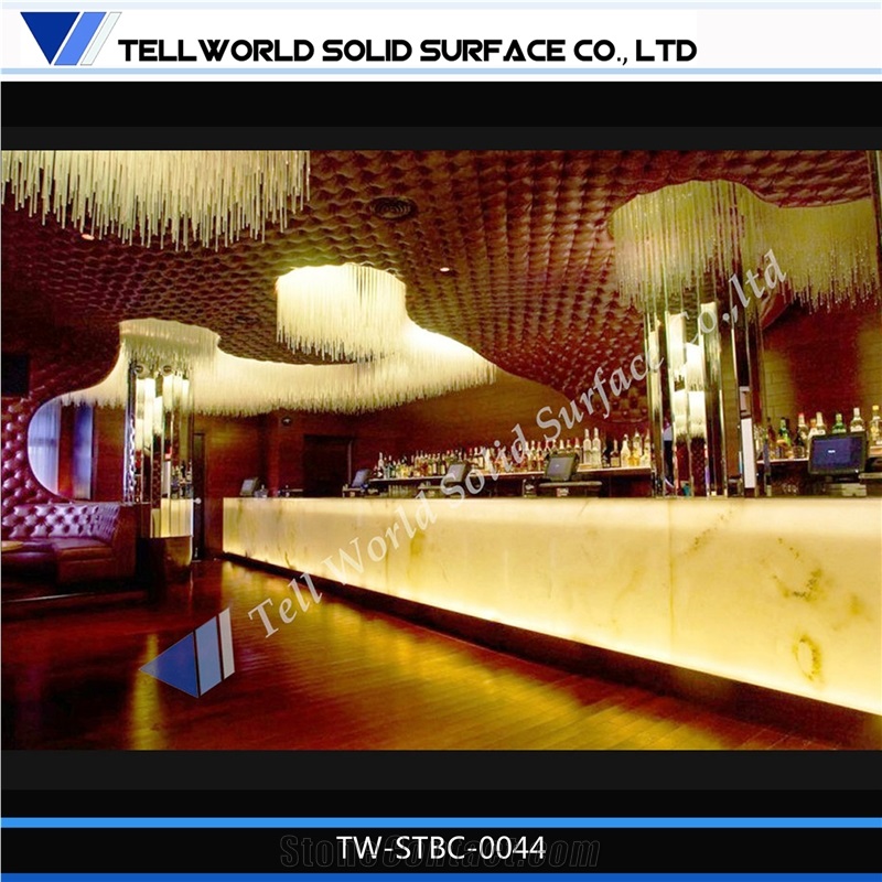 luxury nightclub led lighting bar counter