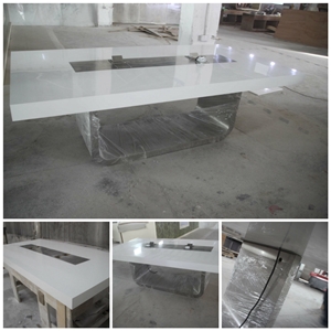 New Office Design Boardroom Stone Conference Table