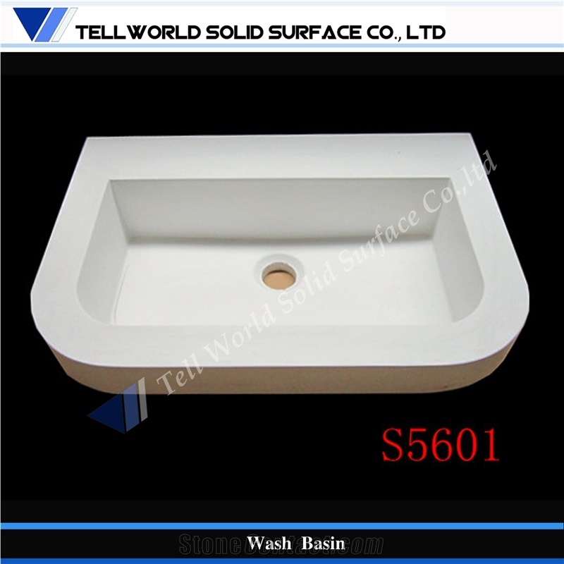 Sanity Ware Wash Basin Sinks Design Solid Surface