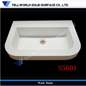 Sanity Ware Wash Basin Sinks Design Solid Surface