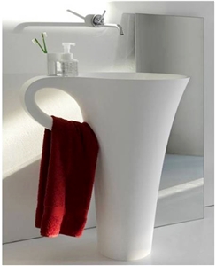 white modern basins for bathroom