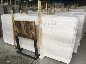White Wooden Grain Marble slabs