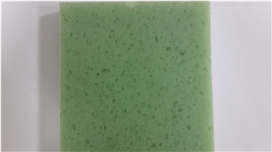 China Green Artificial Quartz Stone, Green Quartz Countertop