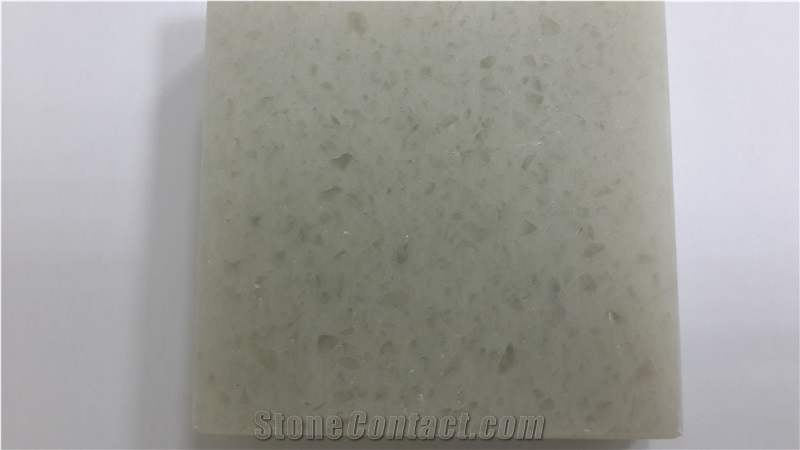 Light Green Quartz Stone, Artificial Stone for Countertop