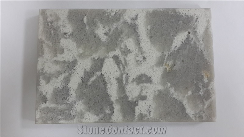Popular China Grey Artificial Quartz Stone Tile & Slab