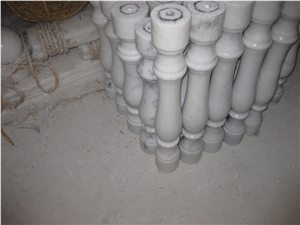 White Marble Bulustrade & Railing, China White Marble Handrail