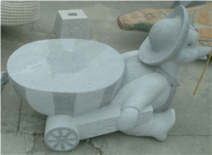 Cartoon Design Benches, Cartoon Table & Chair for Garden, Outdoor Table and Chairs