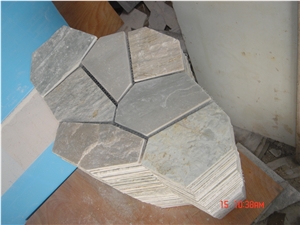 Irregular Slate Culture Stone Tiles, Natural Slate Flagstone