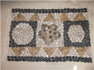 Landscaping Pebble Stone, Pebble Pattern, Pebble Walkway, Multicolor Pebble Stone, Mosaic Medallions, Mosaic Pattern