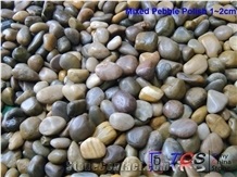 Polished Pebble Stone, Pebble Walkway, River Stone, Mixed Pebble Stone
