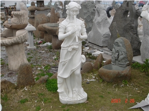 White Marble Sculpture, Animal Sculpture, Human Sculpture, Landscaping Stone Carving
