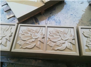 China Beige Sandstone for Sale Relief & Etching