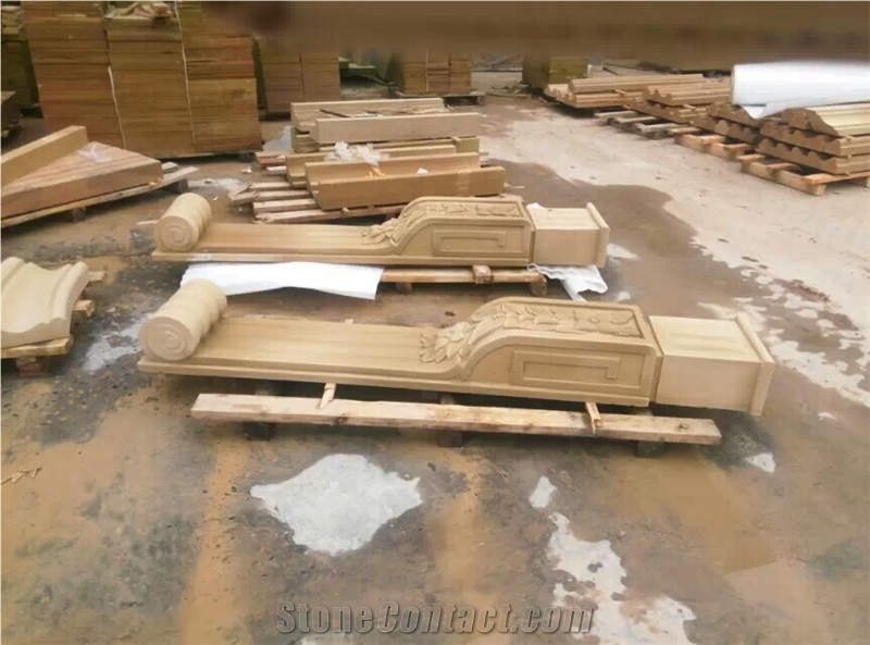 China Beige Sandstone for Sale Relief & Etching