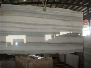 Crystal White Wooden Marble Slabs, Sichuan White Marble Slabs & Tiles