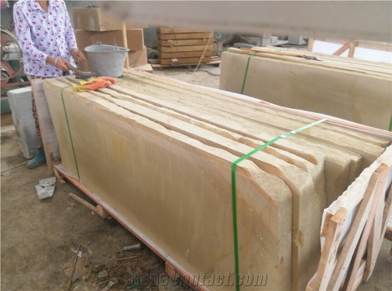 Natural Beige Sandstone Slabs, Sichuan Beige Sandstone Slabs & Tiles