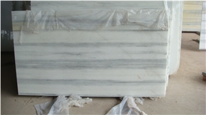 Natural Crystal White Wooden Marble Slabs, Sichuan White Marble Slabs & Tiles