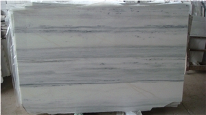 Natural Crystal White Wooden Marble Slabs & Tiles, Sichuan White Marble Slabs & Tiles