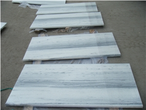 Natural Straight Veins Crystal White Marble Slabs & Tiles