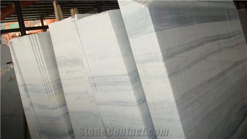 Natural White Wooden Marble Slabs & Tiles, Sichuan White Marble Slabs & Tiles