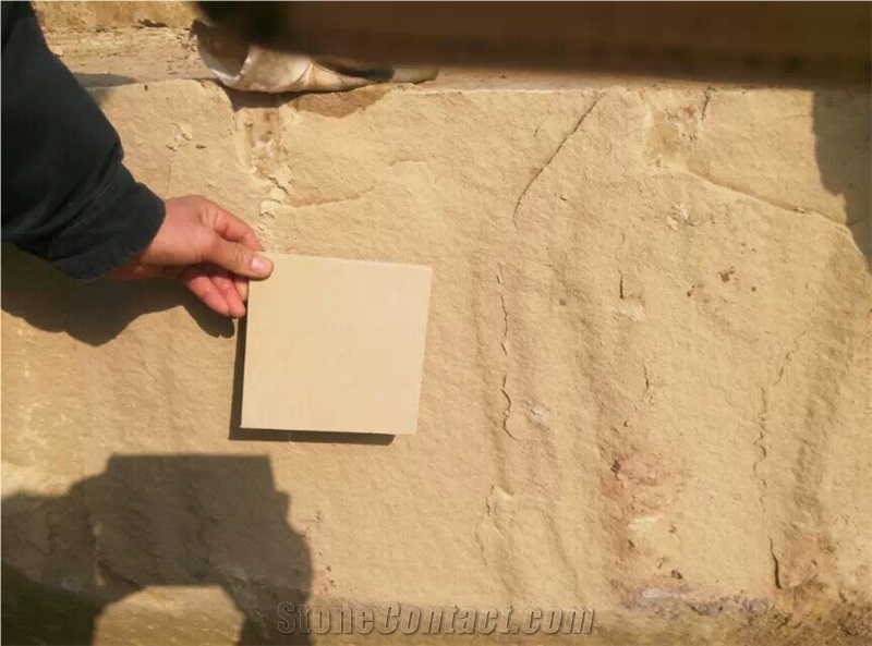 Sichuan Beige Sandstone Wall Tiles, China Beige Sandstone