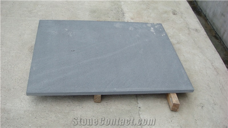Sichuan Black Sandstone Floor Tile, China Black Sandstone
