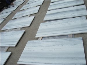 Sichuan Straight Veins Crystal White Marble Slabs & Tiles
