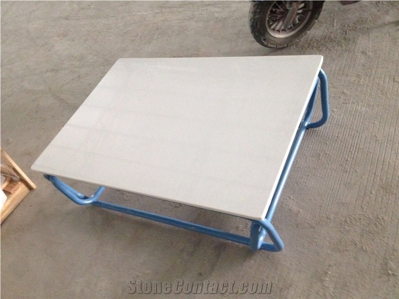 China Artificial White Marble Solid Surface Table Tops Interior Tabletop Decor Furniture-Own Factory Good Price