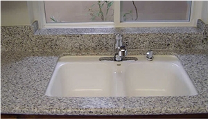 G640 Luna Pearl Granite Kitchen Worktops/China Grey Granite Kitchen Countertops